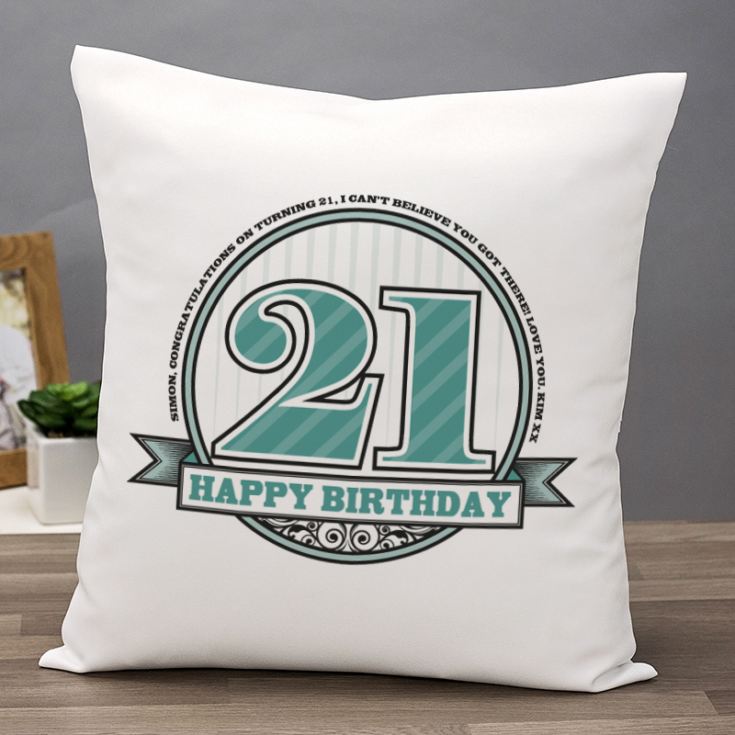 Personalised Birthday Cushion The Gift Experience