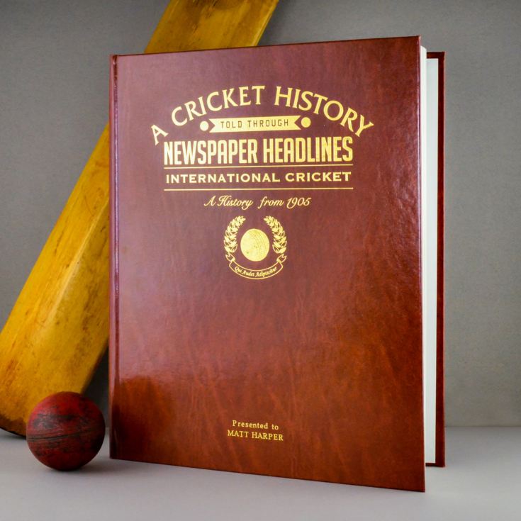 Personalised Cricket Book The Gift Experience