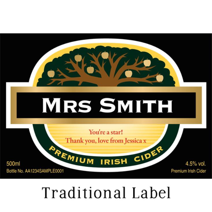 Personalised Bottle Of Cider The Gift Experience
