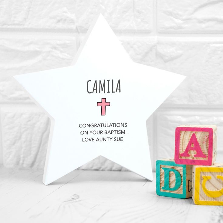 Personalised Christening Star Keepsake product image