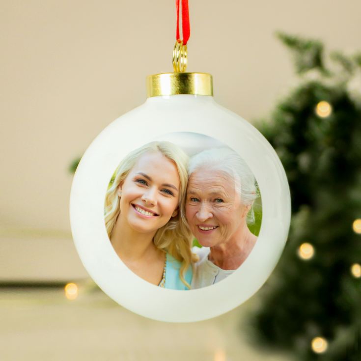 Personalised Christmas Photo Bauble product image