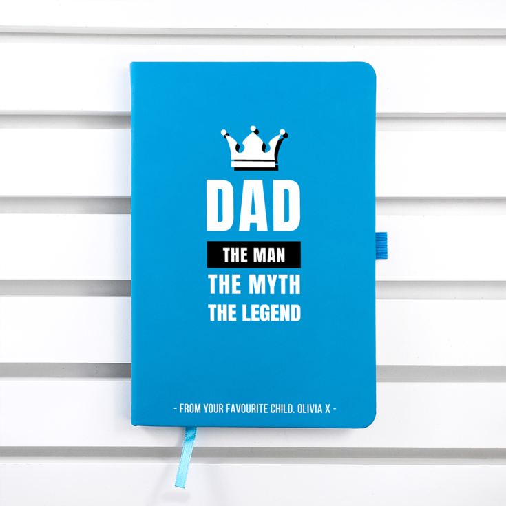 Personalised Dad The Legend A5 Notebook product image