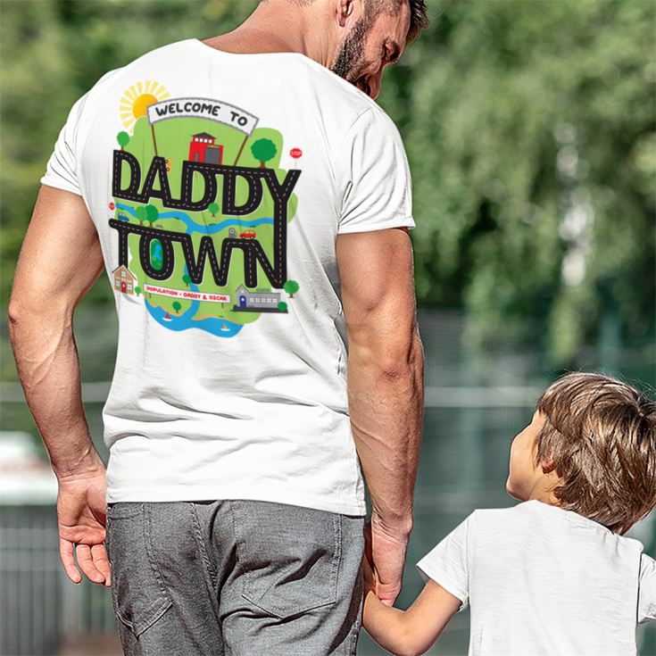 Personalised Daddy Town Road Map T-Shirt product image