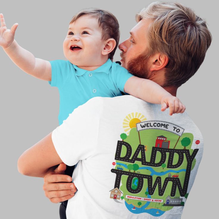 Personalised Daddy Town Road Map T-Shirt product image