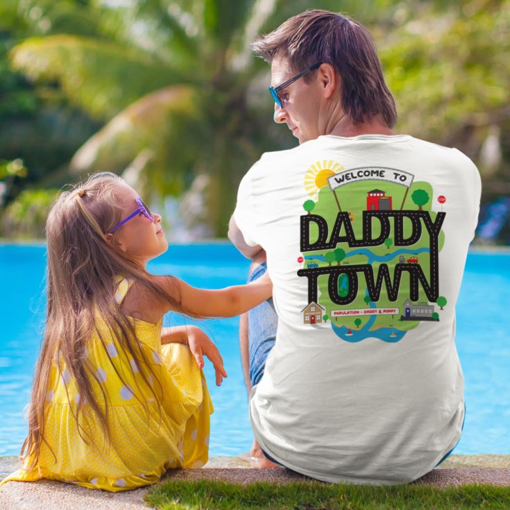 Personalised Daddy Town Road Map T-Shirt product image