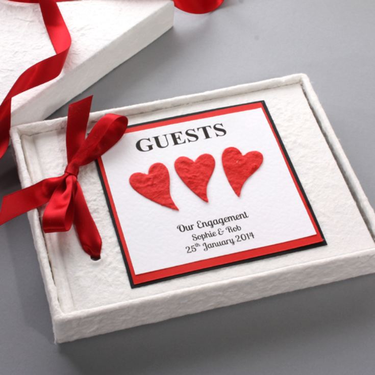 Personalised Engagement Guest Book The Gift Experience