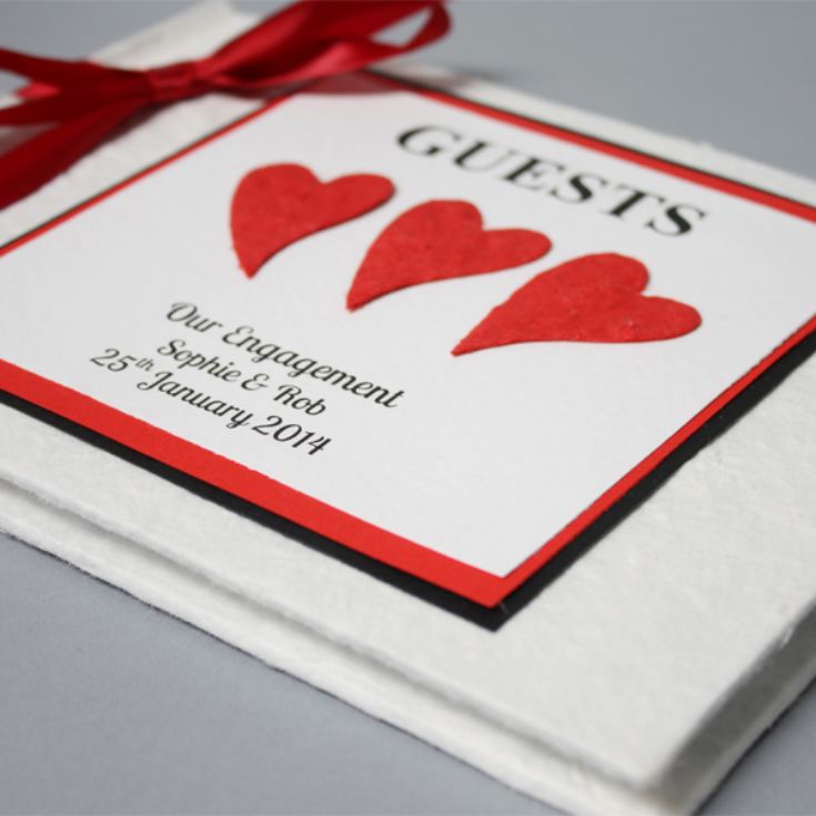 Personalised Engagement Guest Book The Gift Experience