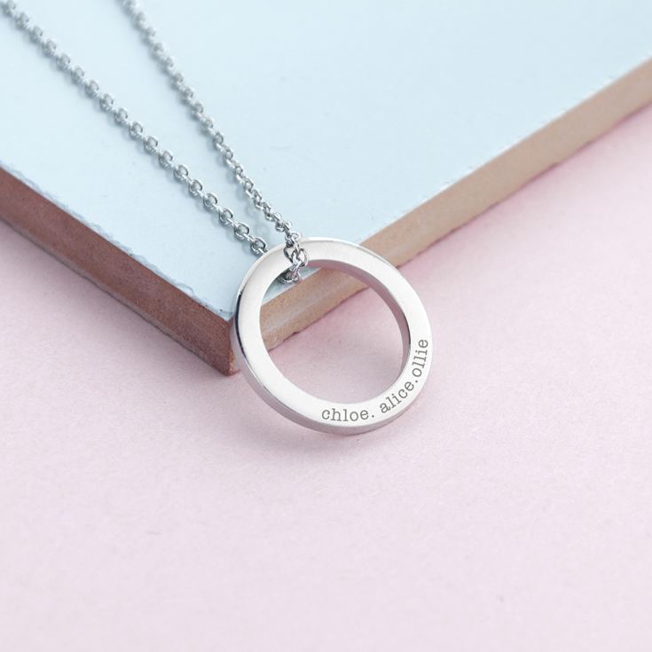 Personalised Family Ring Necklace product image