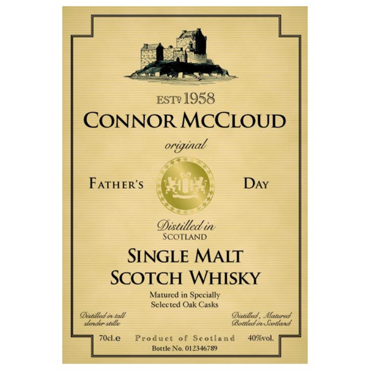Personalised Father's Day Malt Whisky product image