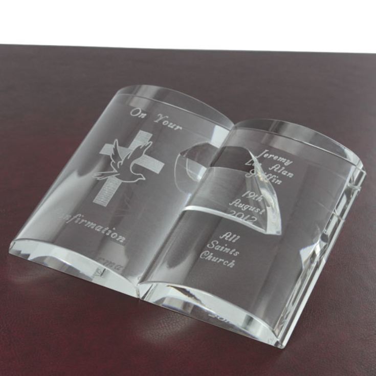 Personalised Confirmation Day Crystal Bible product image