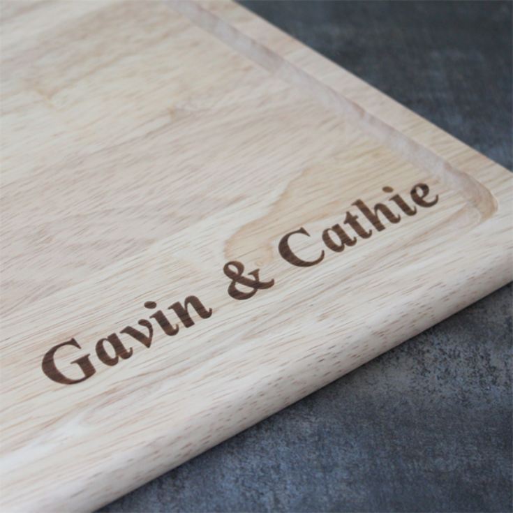 Personalised Handled Wooden Chopping Board product image