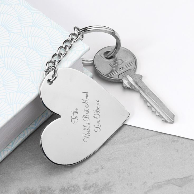Personalised Heart Key Ring product image