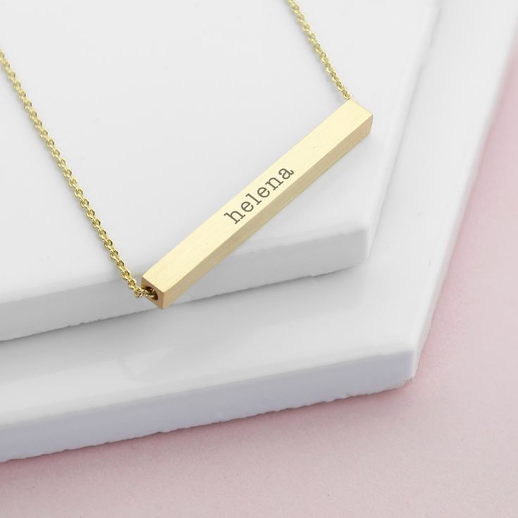 Personalised Horizontal Bar Necklace product image