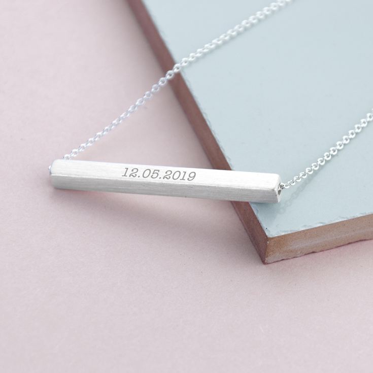 Personalised Horizontal Bar Necklace product image