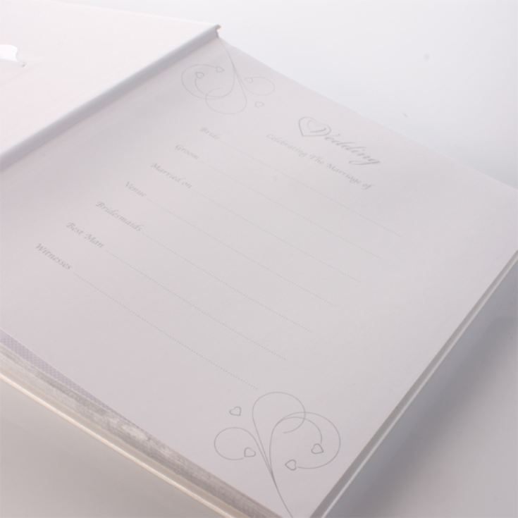 Personalised Ivory Wedding Rings Photo Album product image