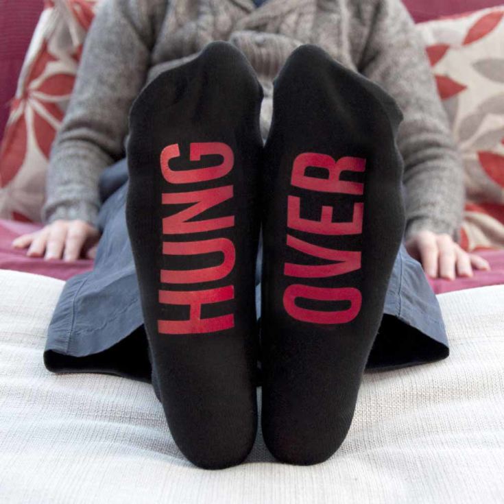 Personalised Jet Black & Crimson Socks product image