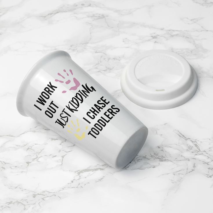 Personalised Just Kidding Travel Mug product image