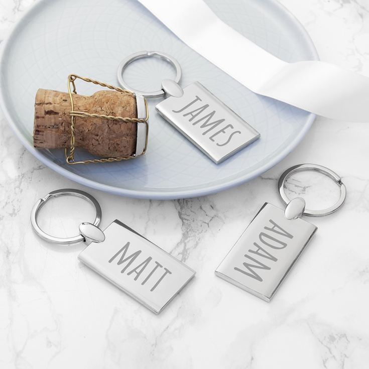 Personalised Rectangle Keyring product image