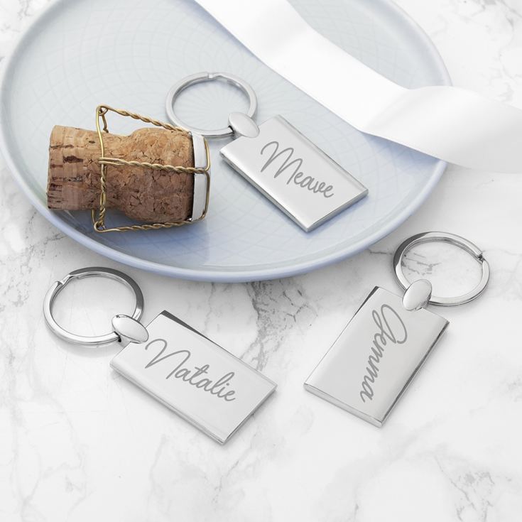 Personalised Rectangle Keyring product image