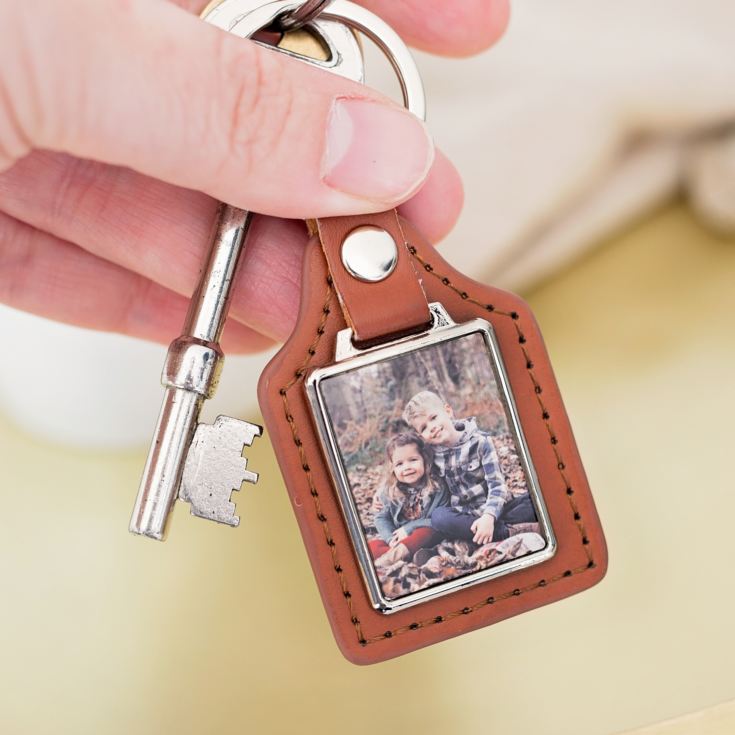 Personalised Rectangle Photo Keyring product image