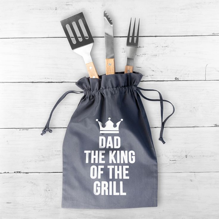 Personalised King Of The Grill BBQ Tools Set product image