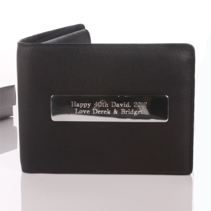 Personalised Mens Leather Wallet The Gift Experience