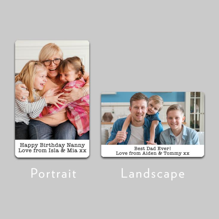 Personalised Metal Wallet Photo Cards product image