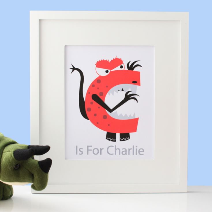 Personalised Monster Alphabet Framed Print product image