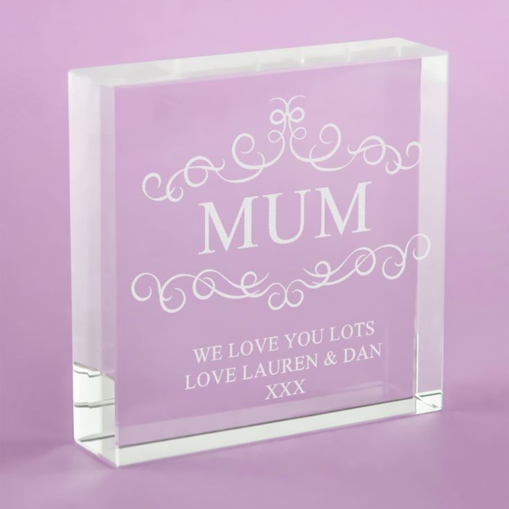 Personalised Mum Glass Keepsake product image