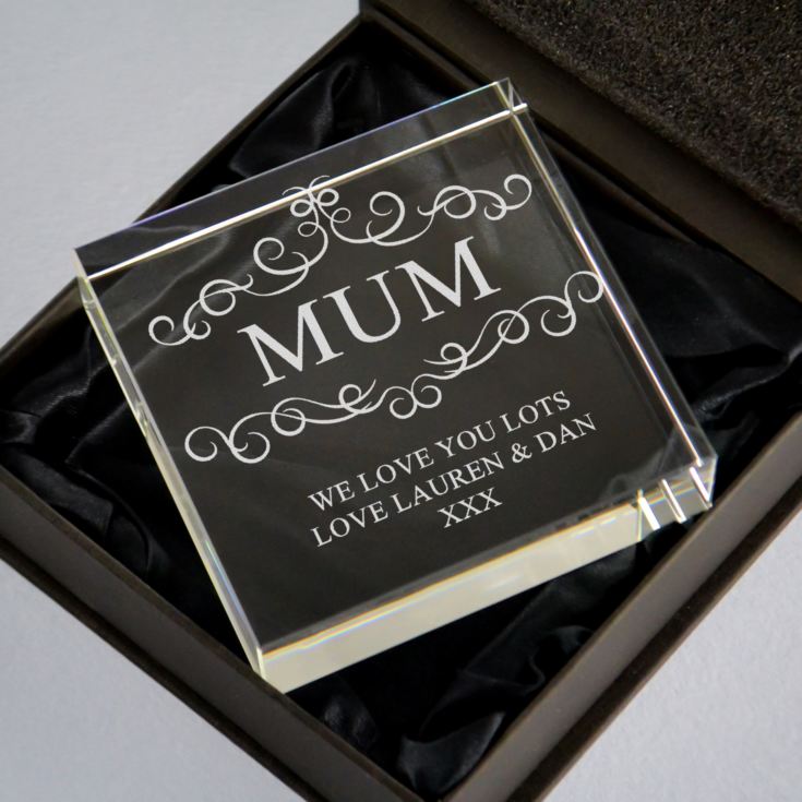 Personalised Mum Glass Keepsake product image