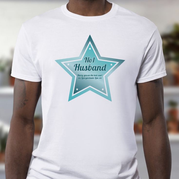 Personalised Number 1 Husband T-Shirt product image