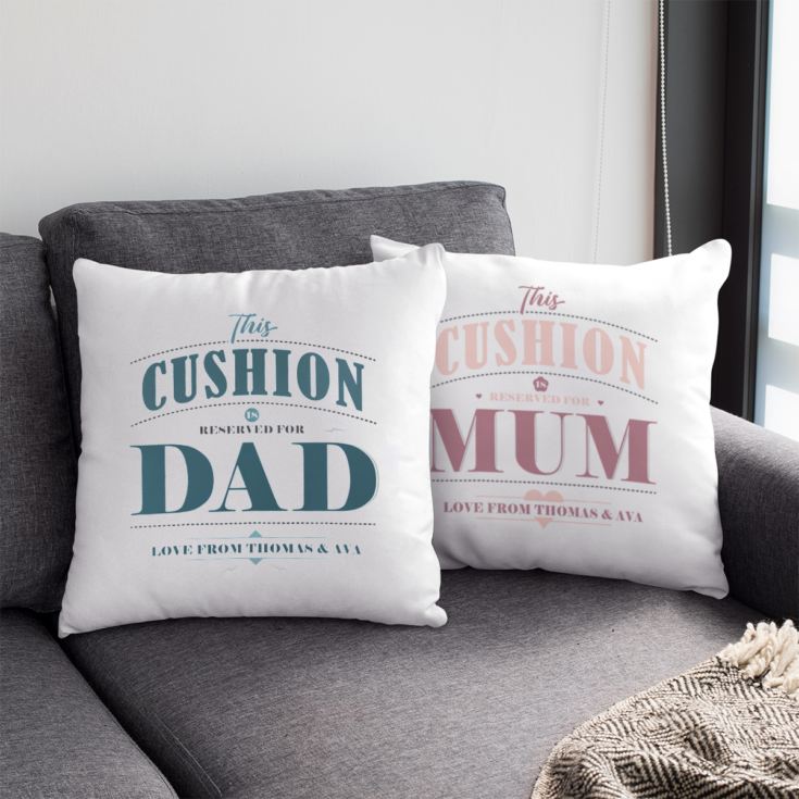 Personalised Pair Of Mum & Dad Cushions product image