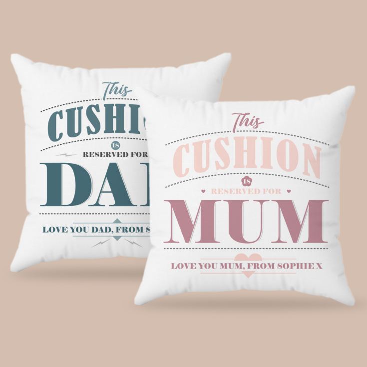 Personalised Pair Of Mum & Dad Cushions product image