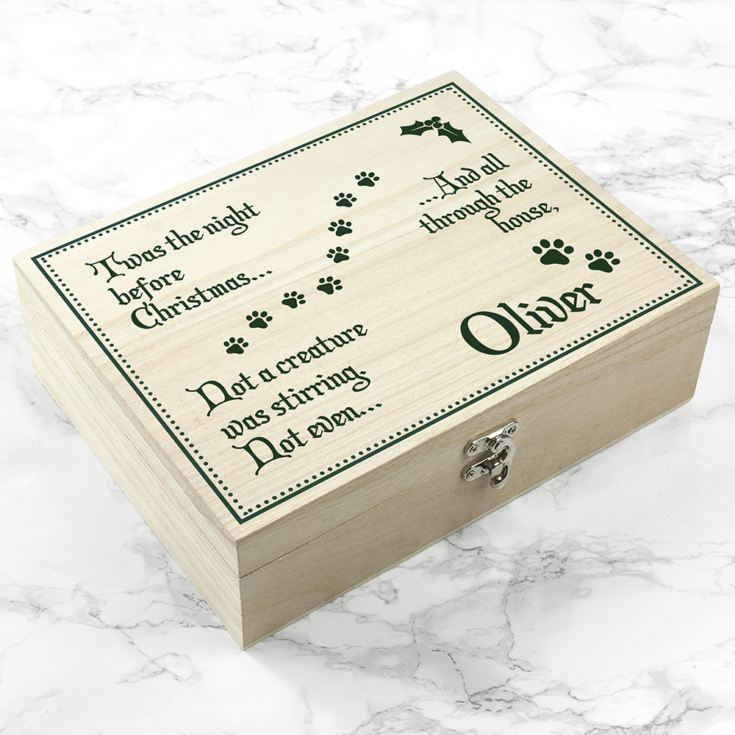 Personalised Pets T'was The Night Before Christmas Box product image