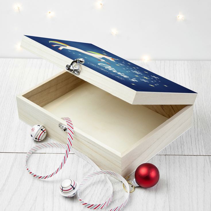 Personalised Rainbow Unicorn Christmas Eve Box product image