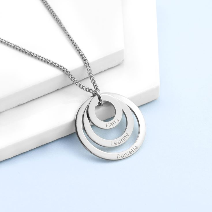 Personalised Rings of Love Necklace product image