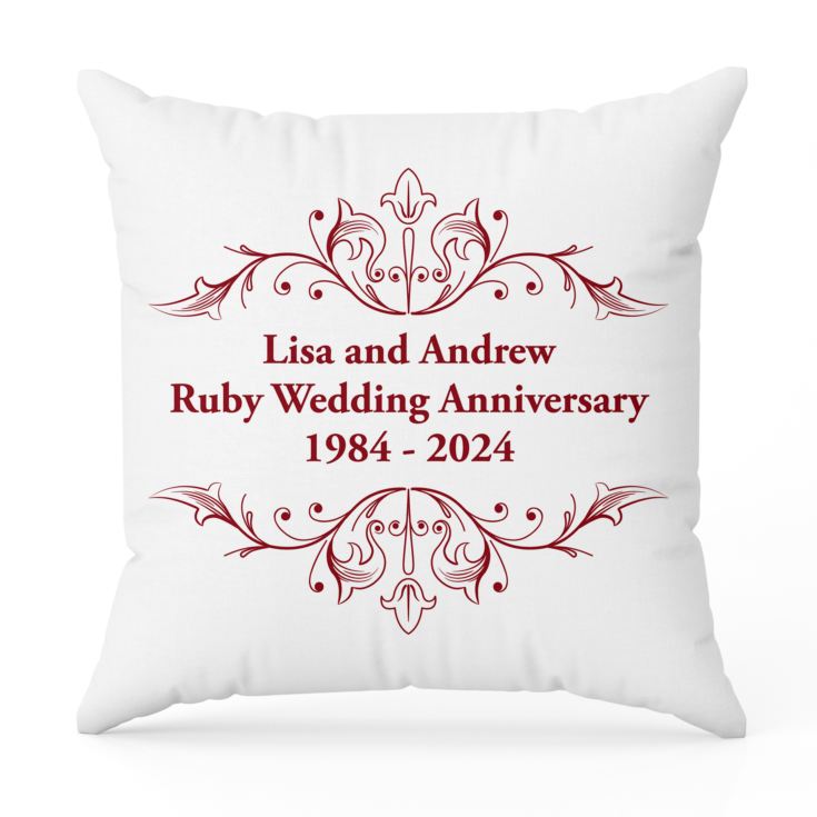 Happy online anniversary pillow