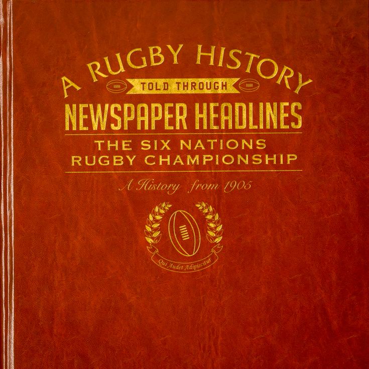 Personalised Rugby Six Nations Newspaper Book product image