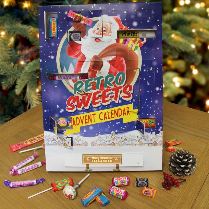 Personalised Retro Sweet Advent Calendar product image