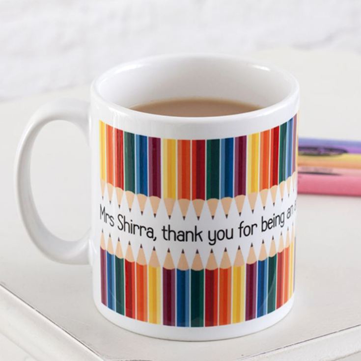 Personalised Teacher Mug - Pencil Design product image