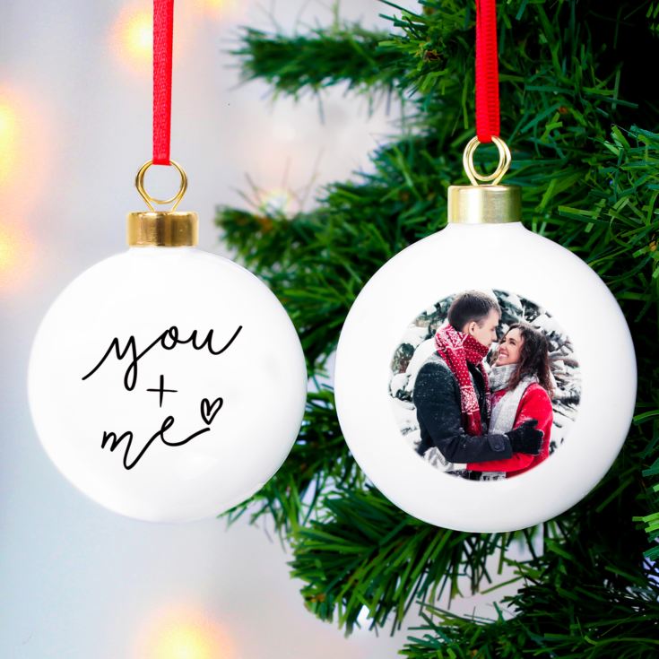 Personalised Wedding Photo Bauble product image