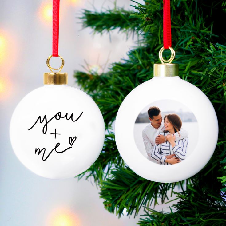 Personalised Wedding Photo Bauble product image