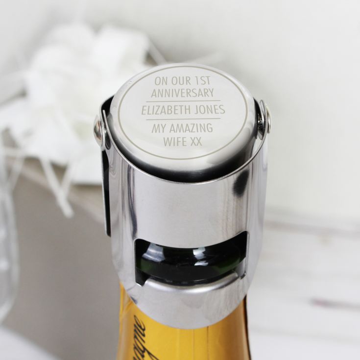 Personalised Wine Bottle Stopper product image