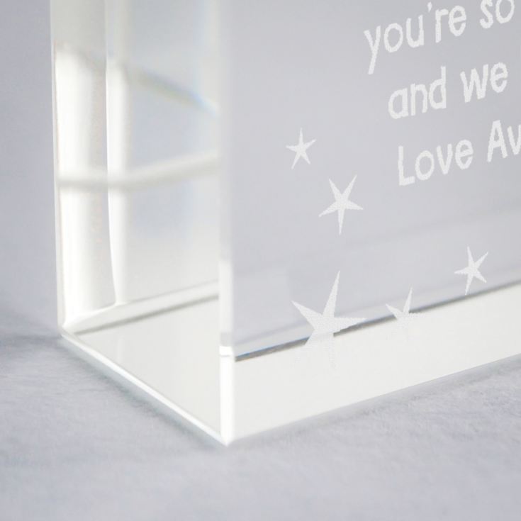 Personalised Worlds Best Grandad Glass Keepsake product image