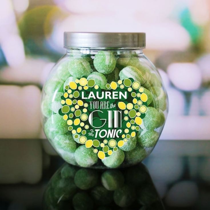 Personalised You're the Gin to my Tonic Sweet Jar product image