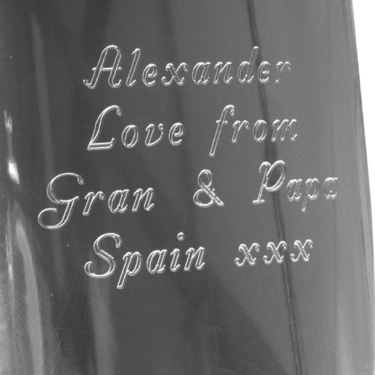 Engraved Pewter Hip Flask product image