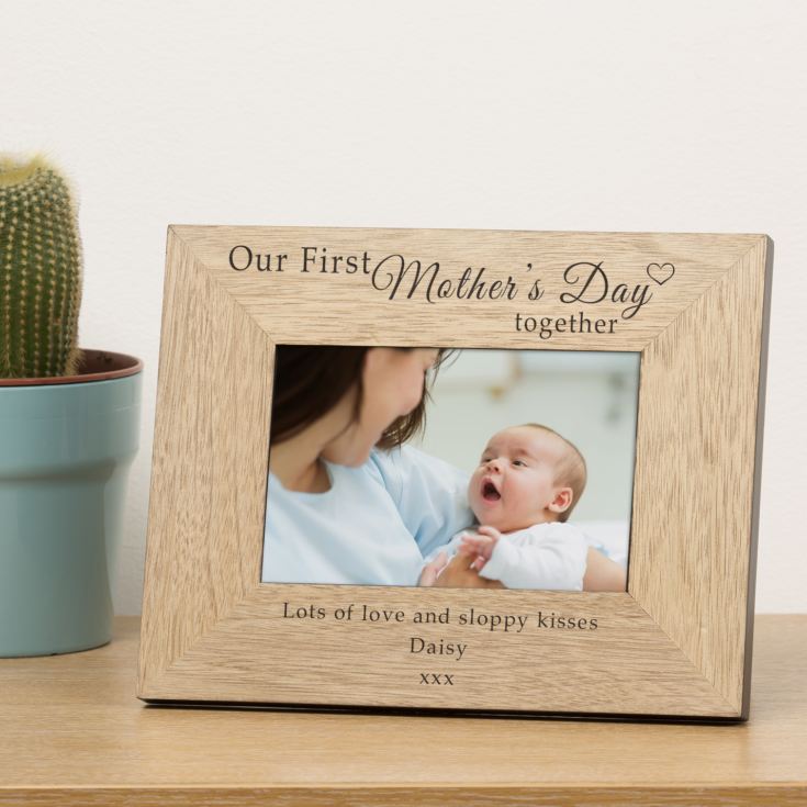 Our First Mothers Day Wood Frame 7x5 product image
