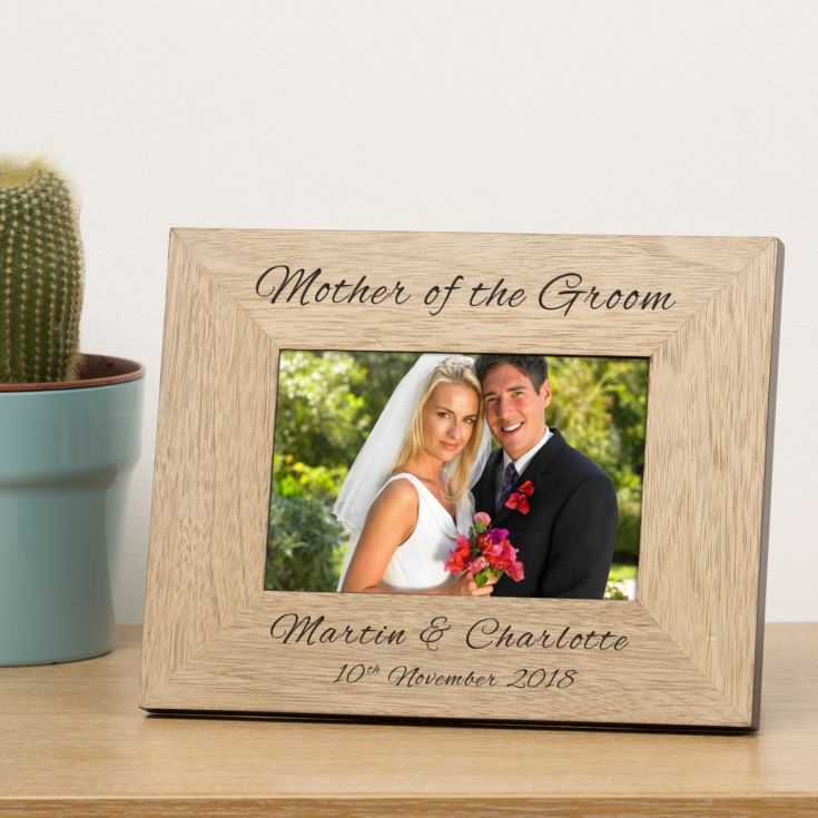 Personalised Mother Of The Bride Wooden Photo Frame product image
