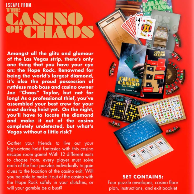 Escape from the Casino of Chaos Escape Room Game product image