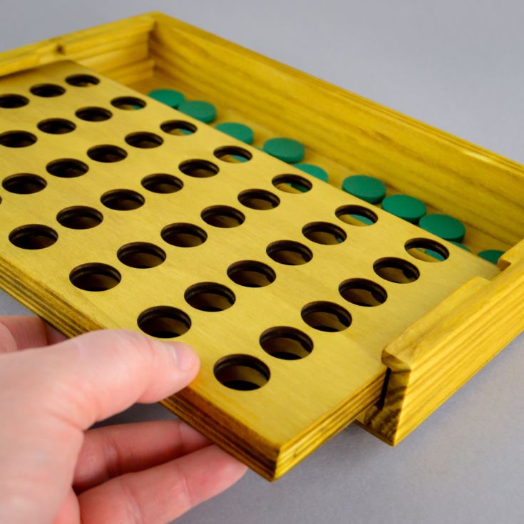 Four in a Row Wooden Game product image